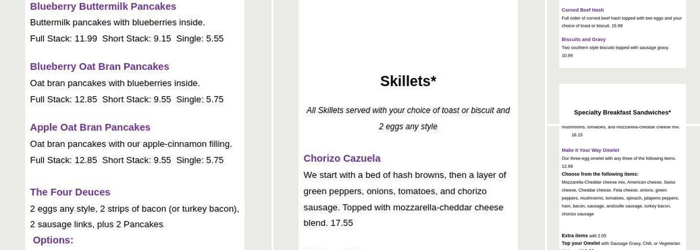 Northside Grill Menu