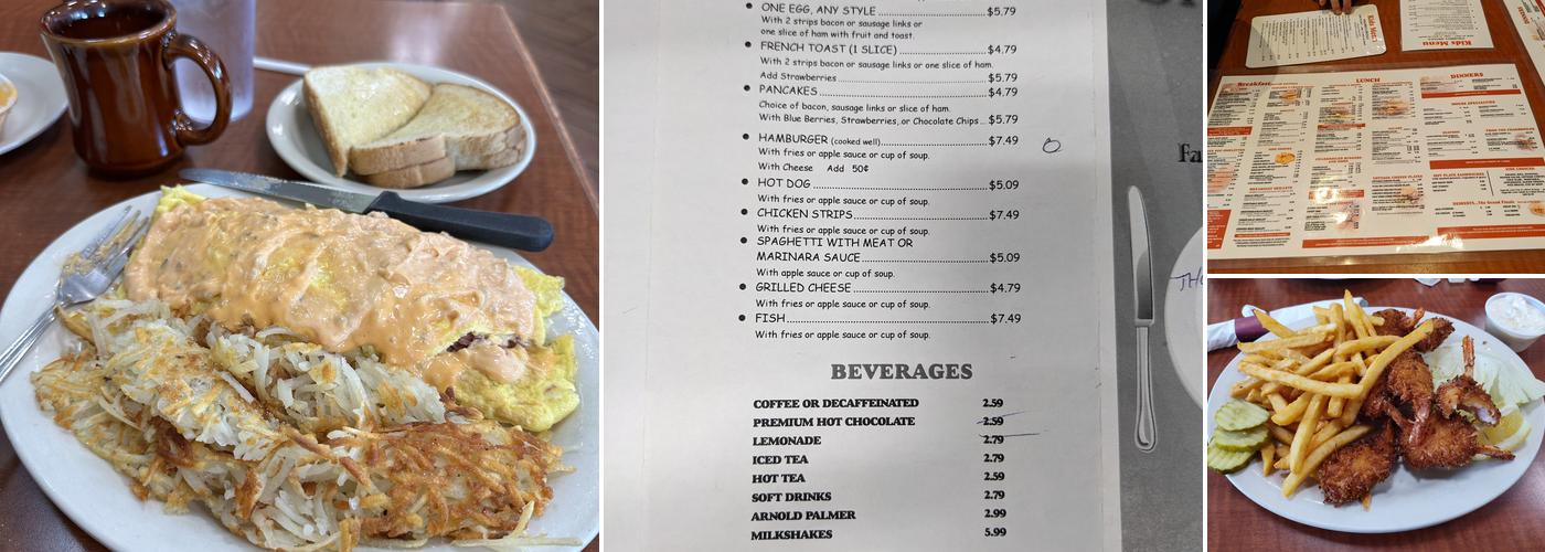 Saline Inn Menu
