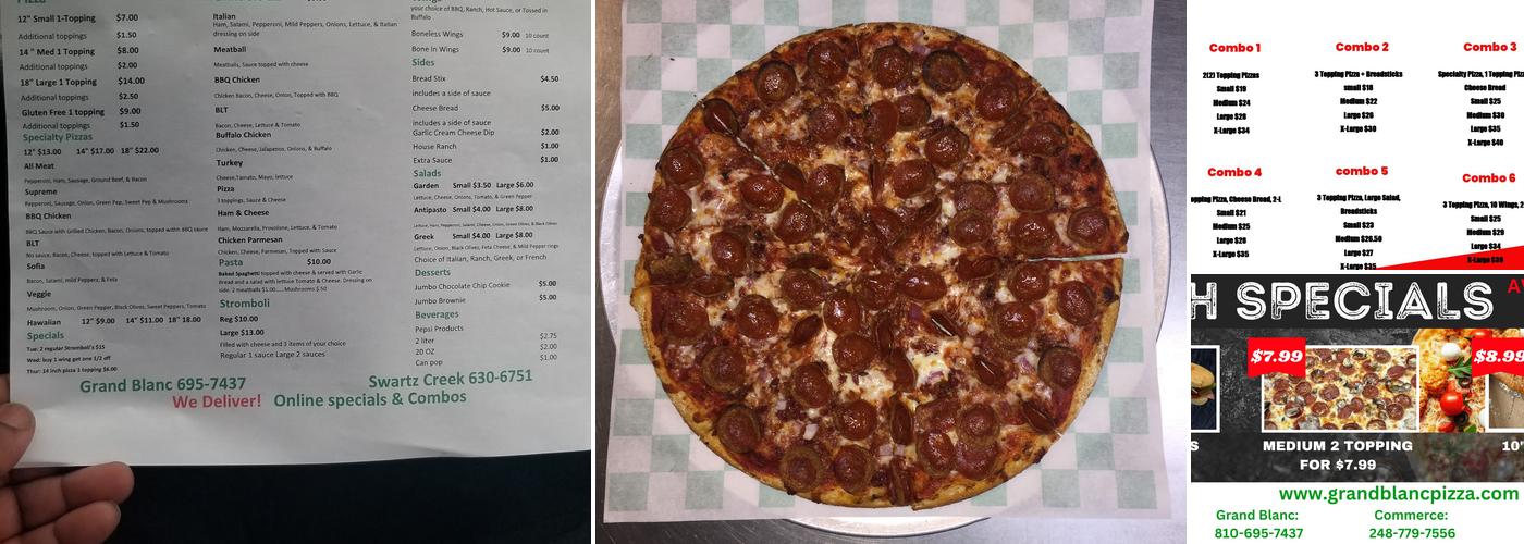 Lorenzo's Pizza Menu