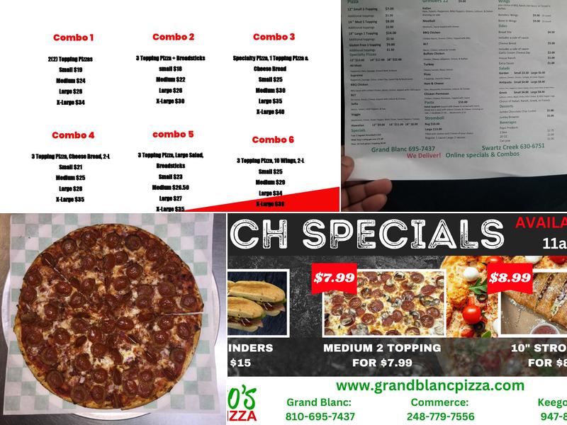 Lorenzo's Pizza Menu