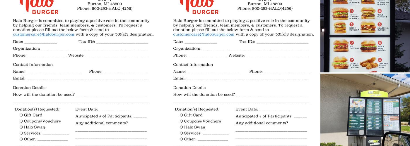 Halo Burger (Belsay Road) Menu