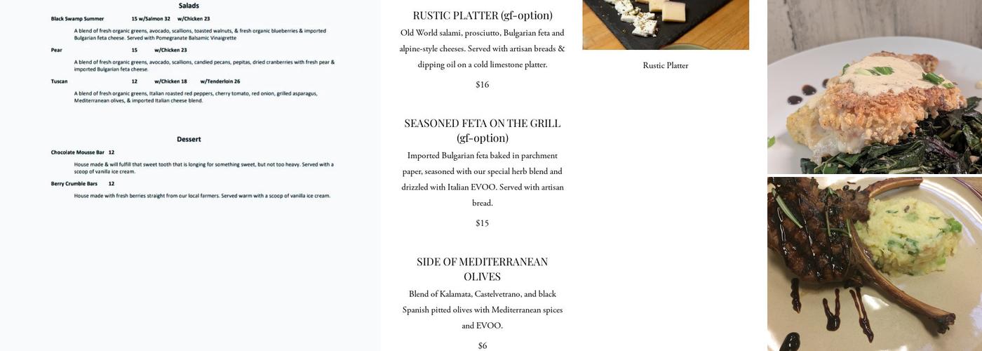 The Clay Pot Bistro Menu