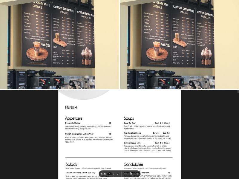 Applewood at Second and Saginaw Menu