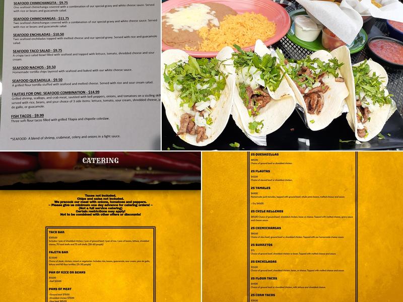 El Potrero Menu