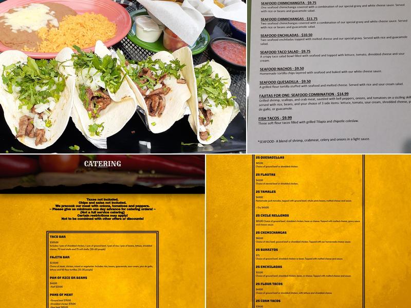 El Potrero Menu