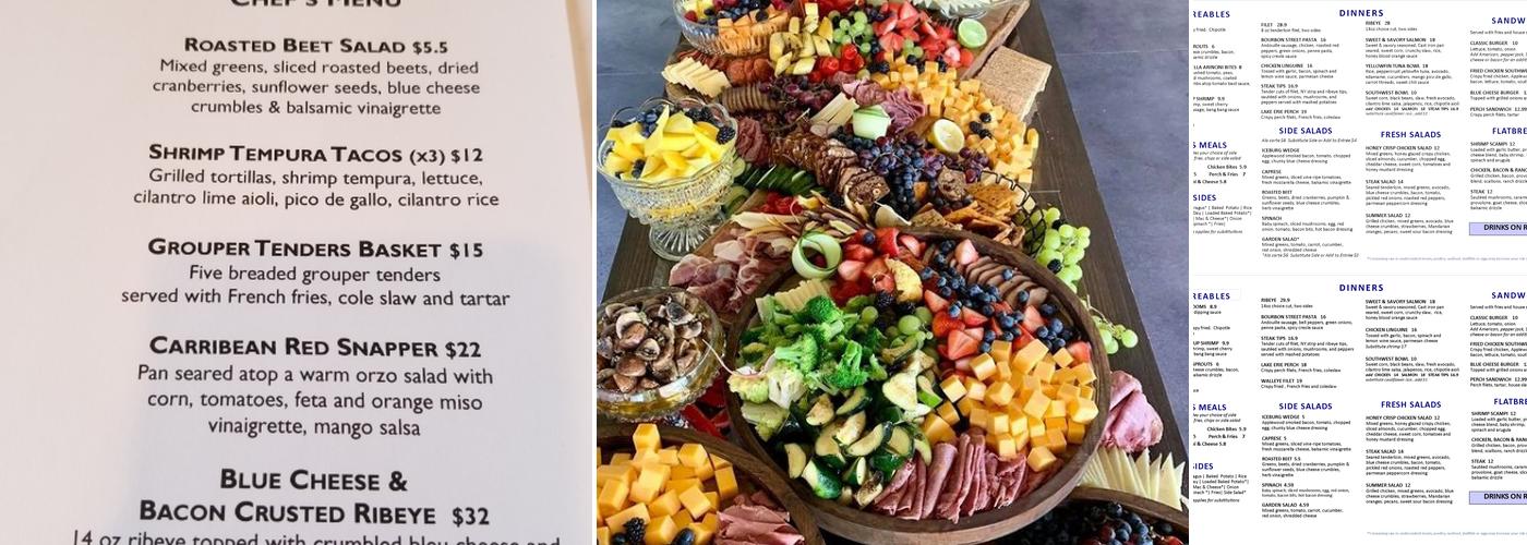 Cabin Catering & Events Menu