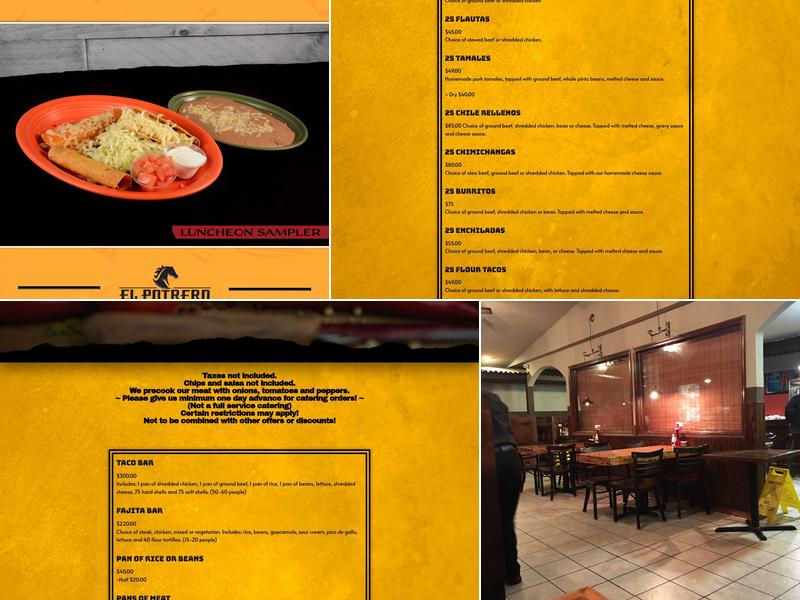 El Potrero Menu
