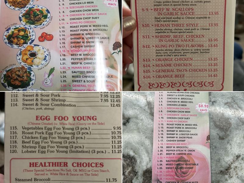 China Garden Menu
