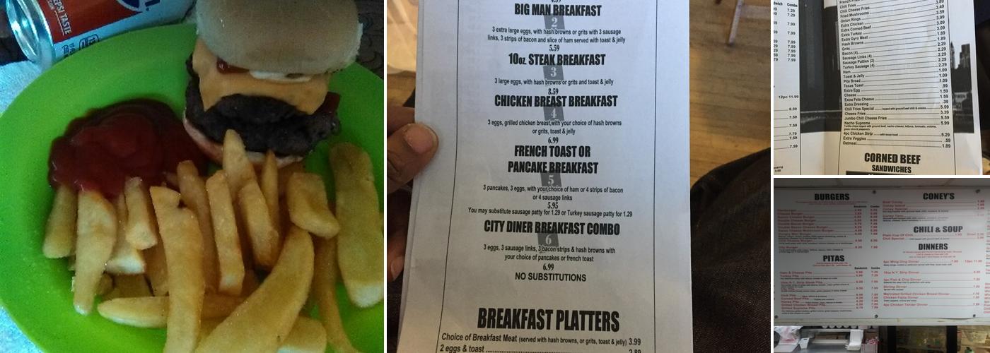 City Diner Menu