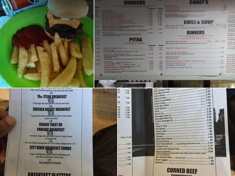 City Diner Menu
