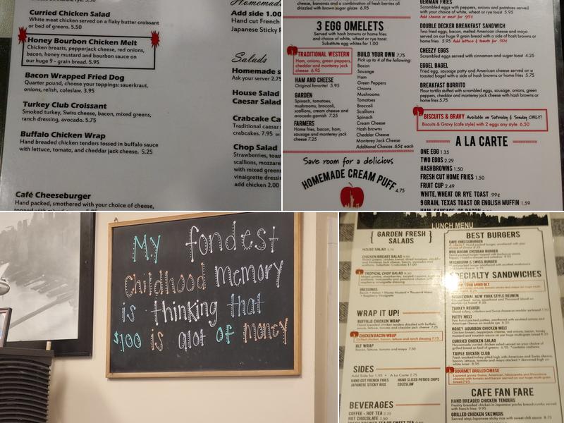 Big Apple Cafe Menu