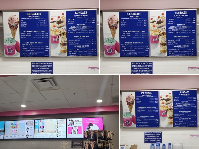 Baskin-Robbins Menu