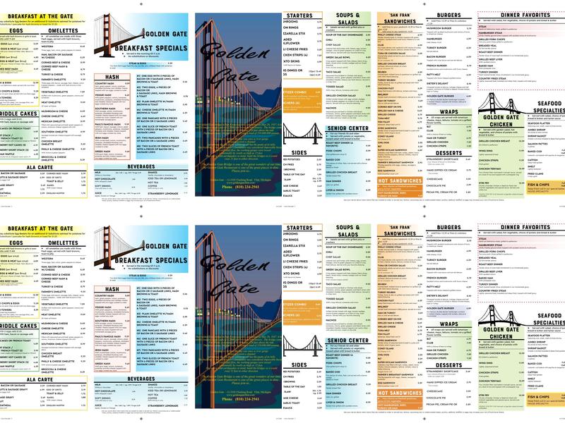 Golden Gate Restaurant Menu