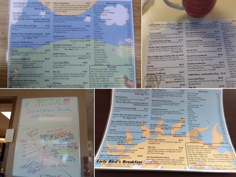 Early Birds Breakfast Menu