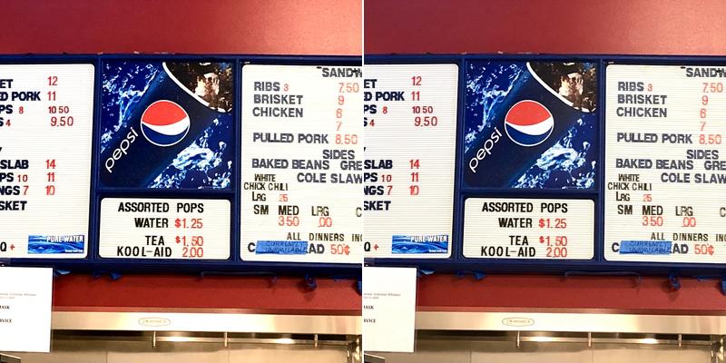 Charlies' Smokin' BBQ Menu