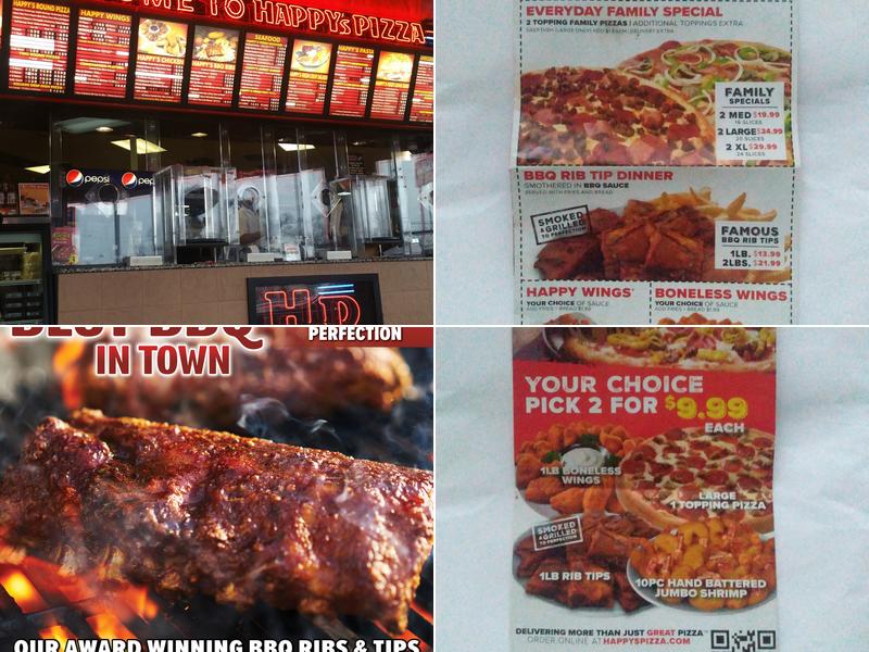 Happy's Pizza Menu