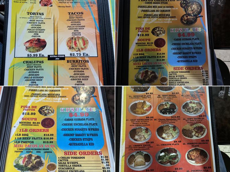 Acapulco Restaurant Menu