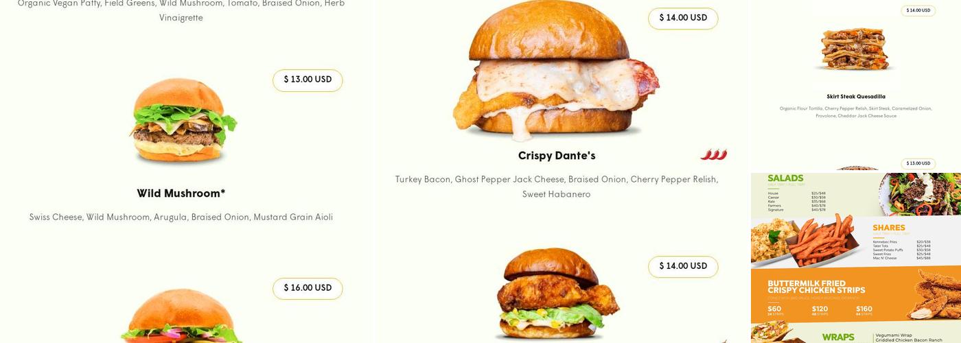 Brome Modern Eatery Menu