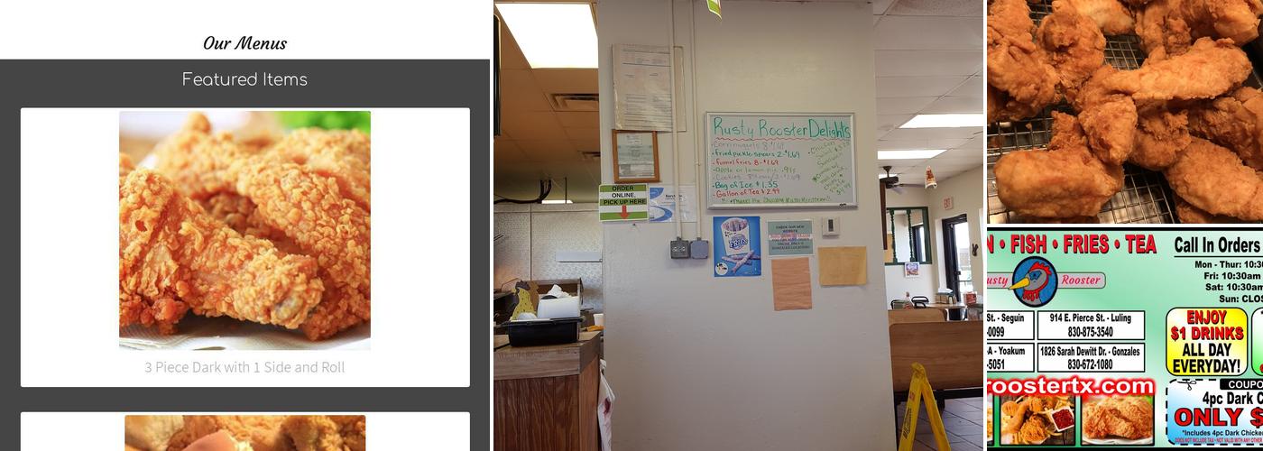 Rusty Rooster Menu