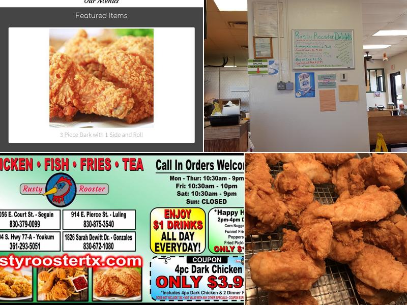 Rusty Rooster Menu