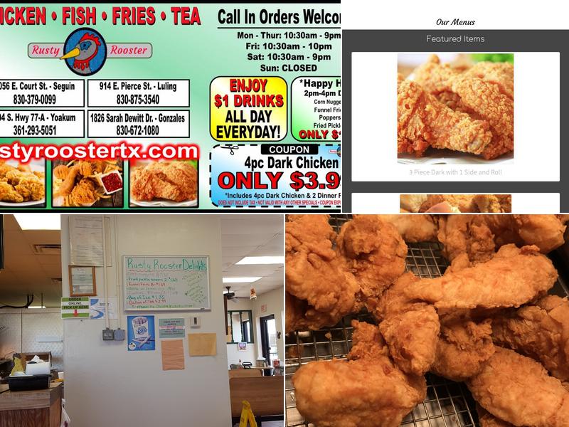 Rusty Rooster Menu