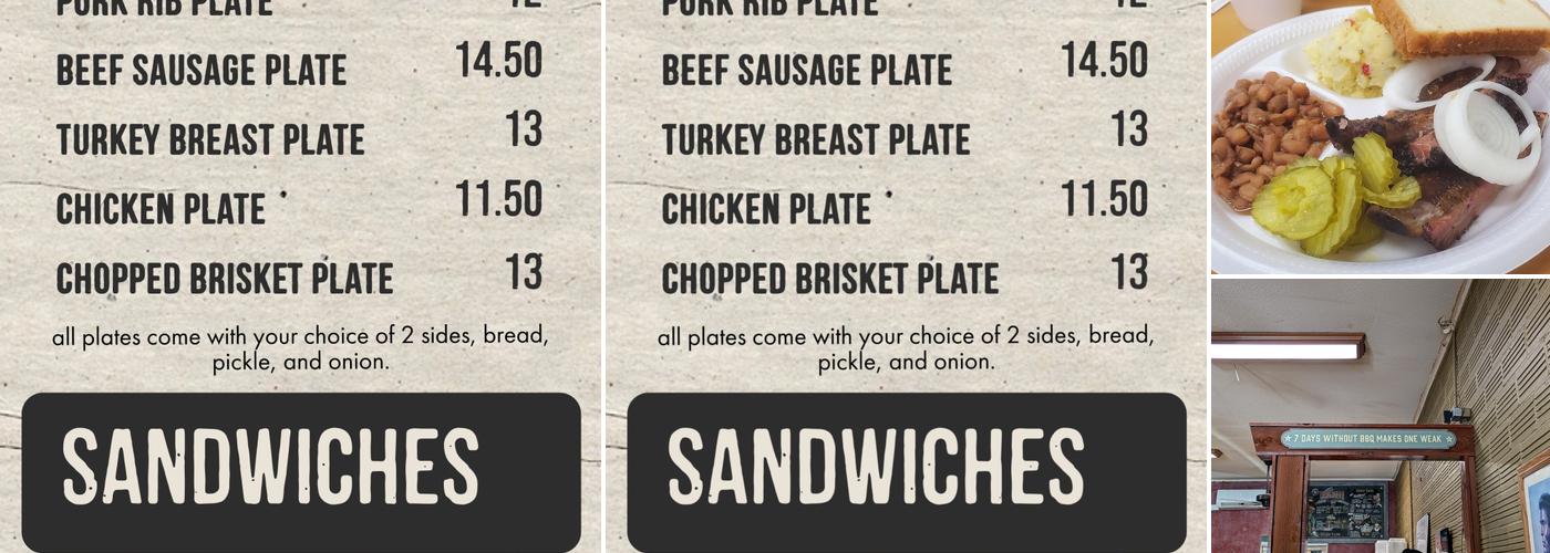 Luling Bar- B-Q Menu