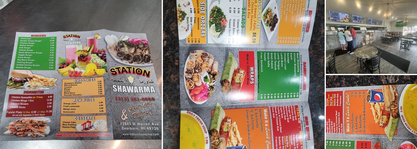 Station Shawarma Menu