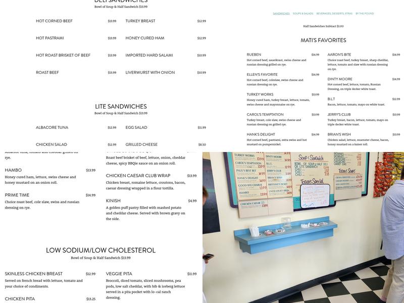 Mati's Deli Menu