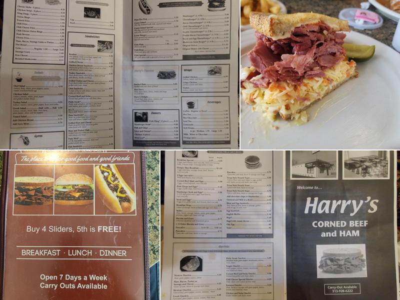 Harry's Corned Beef & Ham Menu