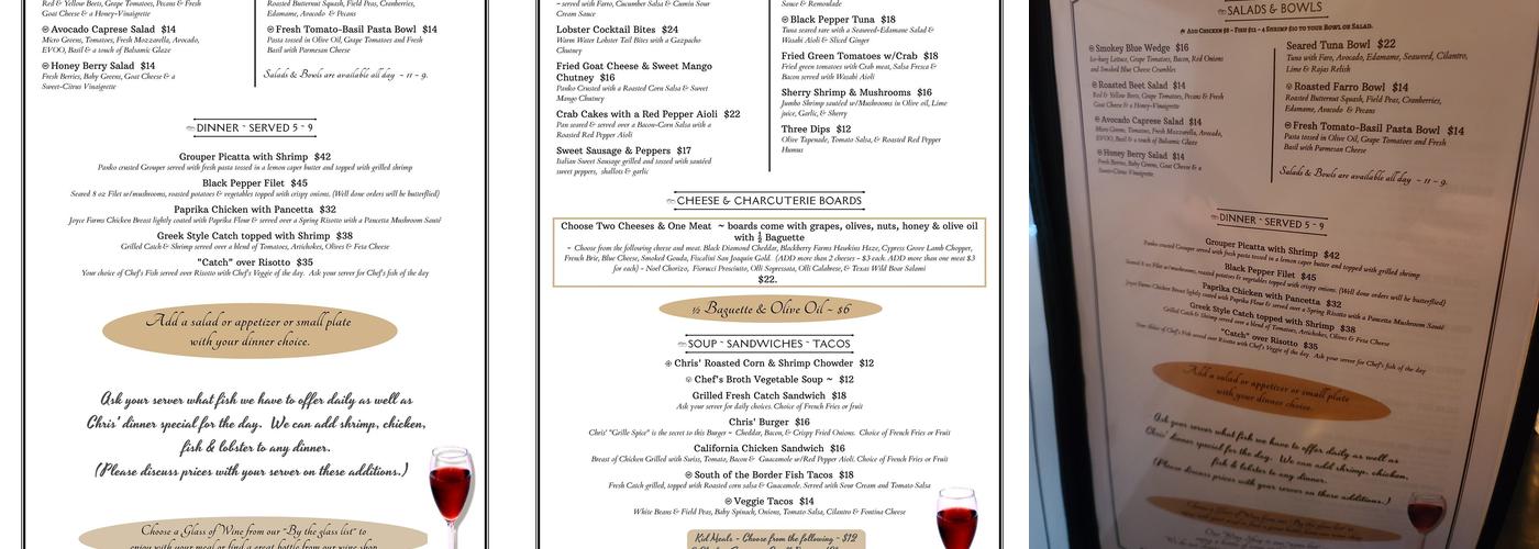 Wild Olives Market and Cafe Menu