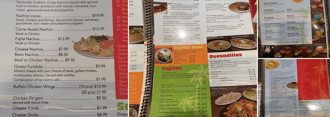 Guadalajara Mexican grill Menu