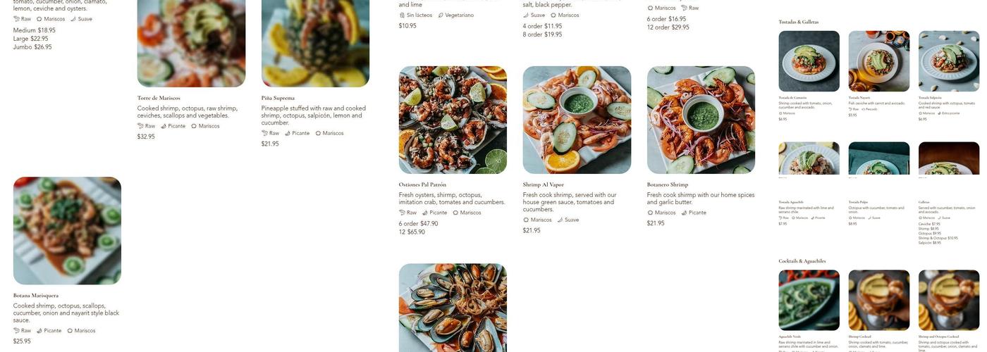 El Salpicon Detroit | Mariscos Menu