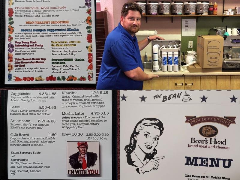 The BEAN on 41 TRUMPYTOWN Coffee Shop Menu