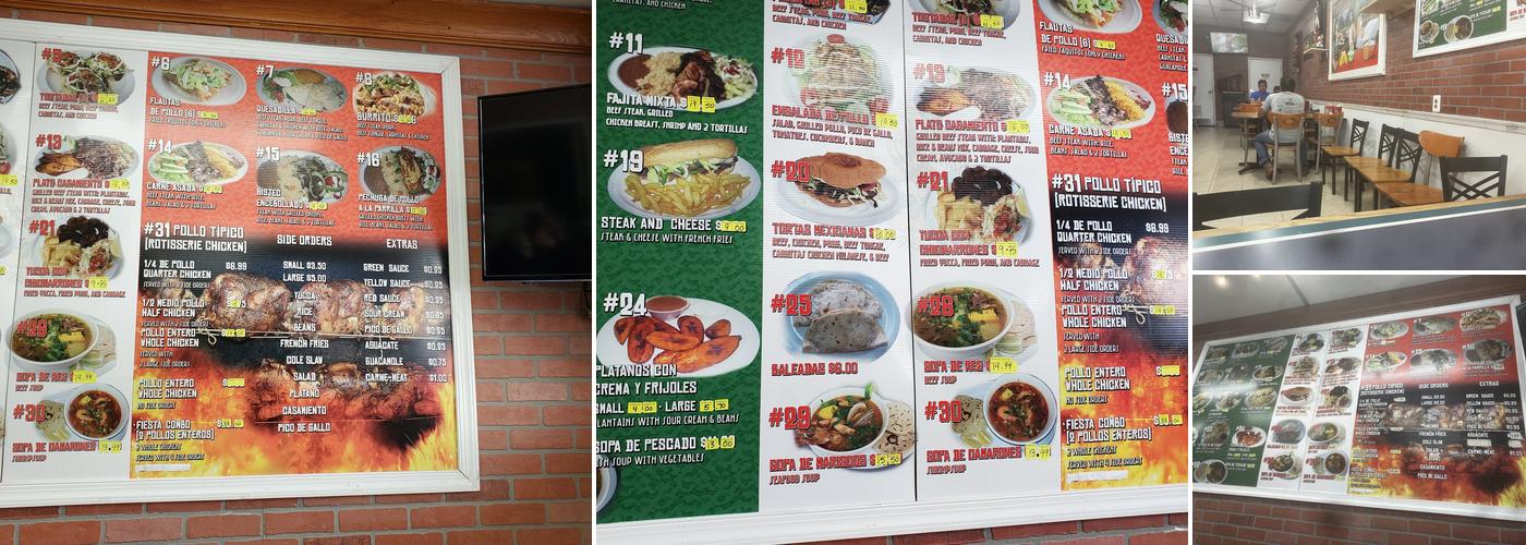 Pollo Tipico Menu