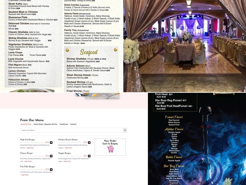 Adonis Menu