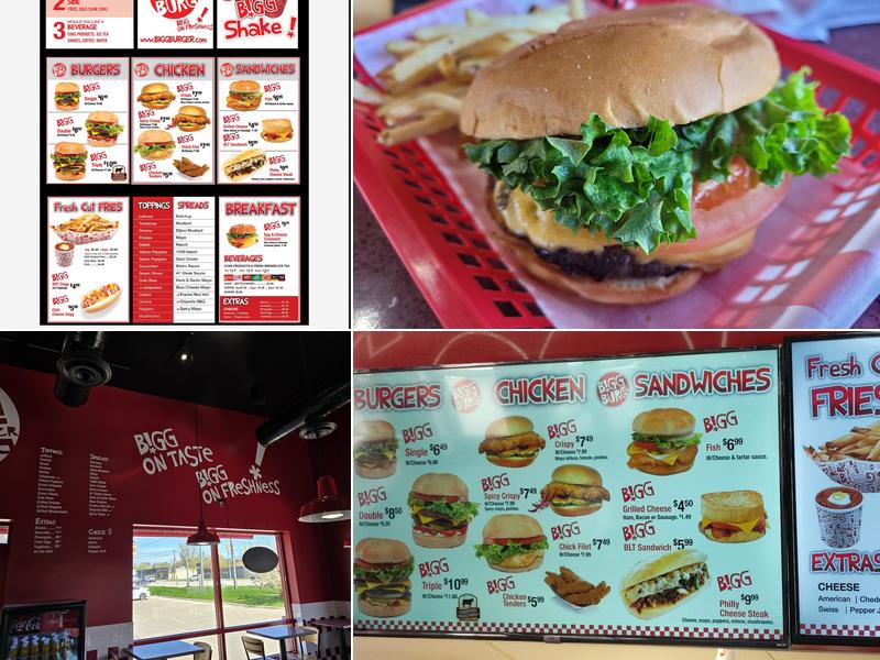 Bigg Burger Menu
