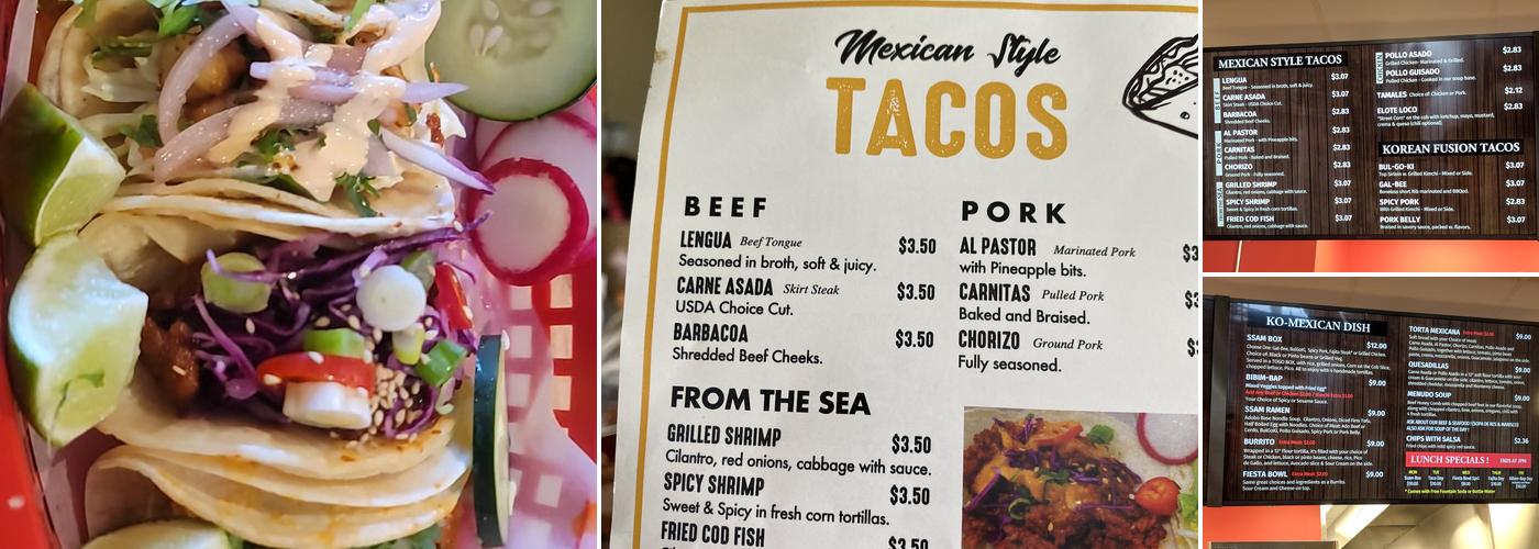 Taco Ssam - Bailey's Crossroads (FALLS CHURCH) Menu