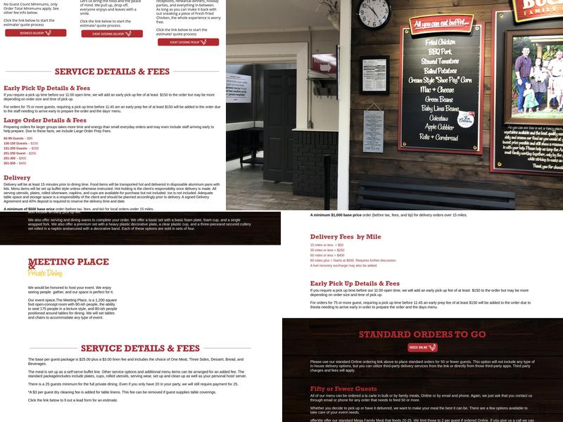 Buckner's Family Restaurant Menu