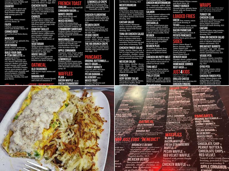 Brunch Cafe Menu