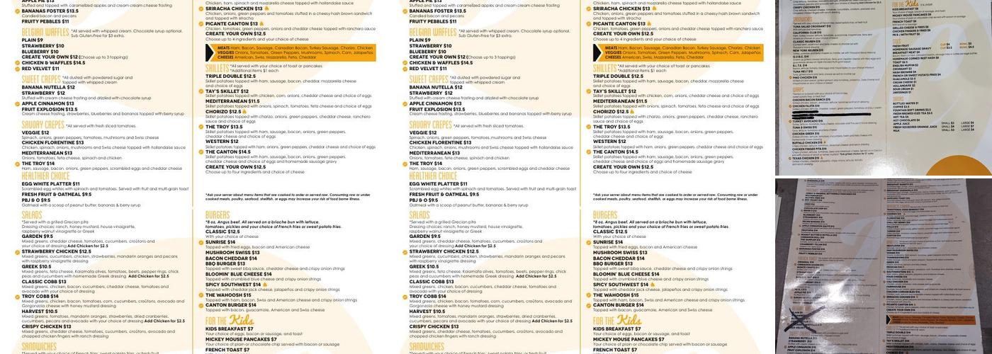 Jonny Cakes Cafe Menu