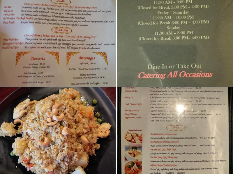 Thai Time Menu