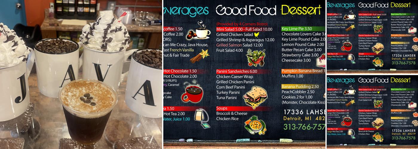 Motor City Java House Menu