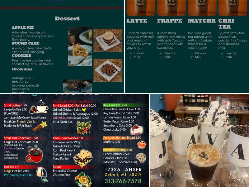 Motor City Java House Menu