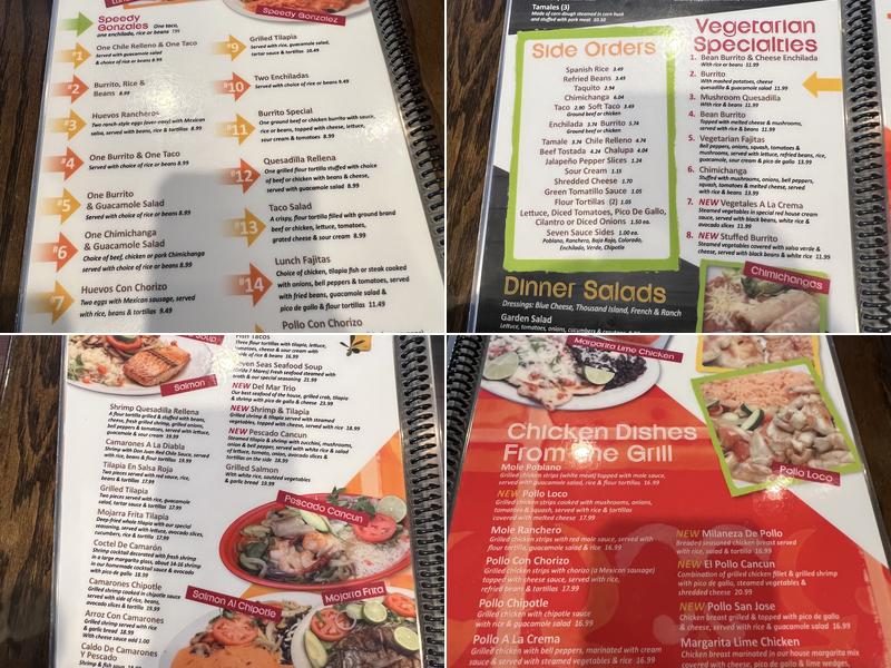 Los Amigos Don Juan Menu