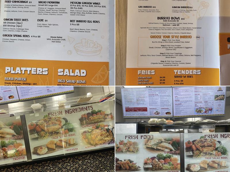 Halal Tacos Menu