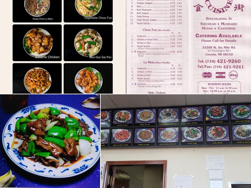 Pan Pan Menu