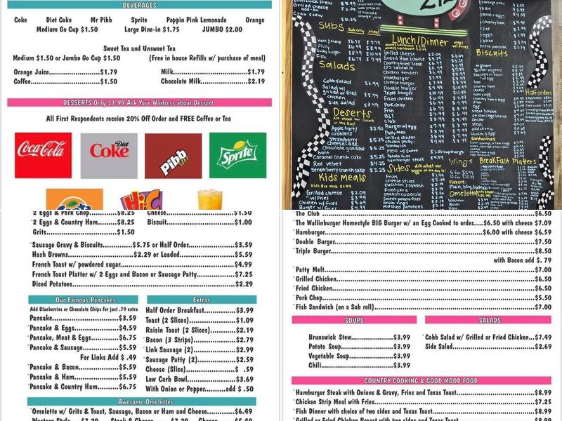 Cafe 292 Menu