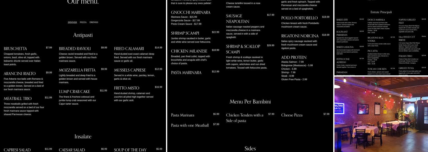 Rialto Menu