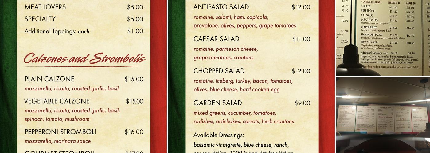 Pizza Kitchen Menu