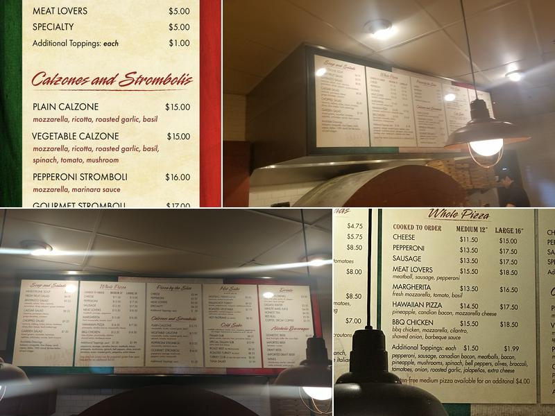 Pizza Kitchen Menu